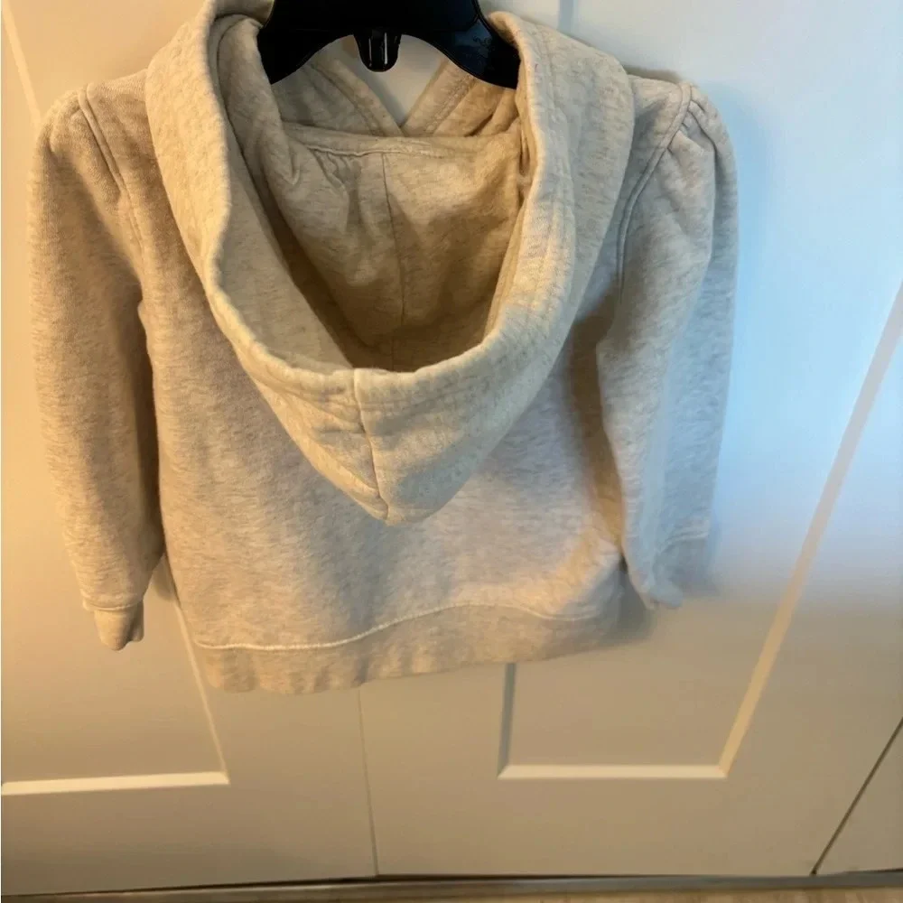 Baby Gap Girls Logo Pullover Sweatshirt Gray Pink Size 4T